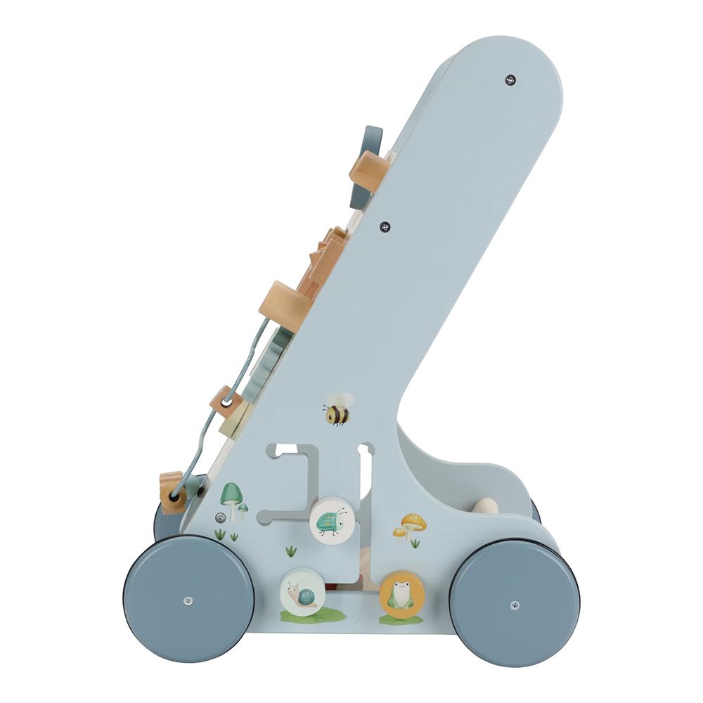 Little Dutch Baby Walker with Activity Board Blue