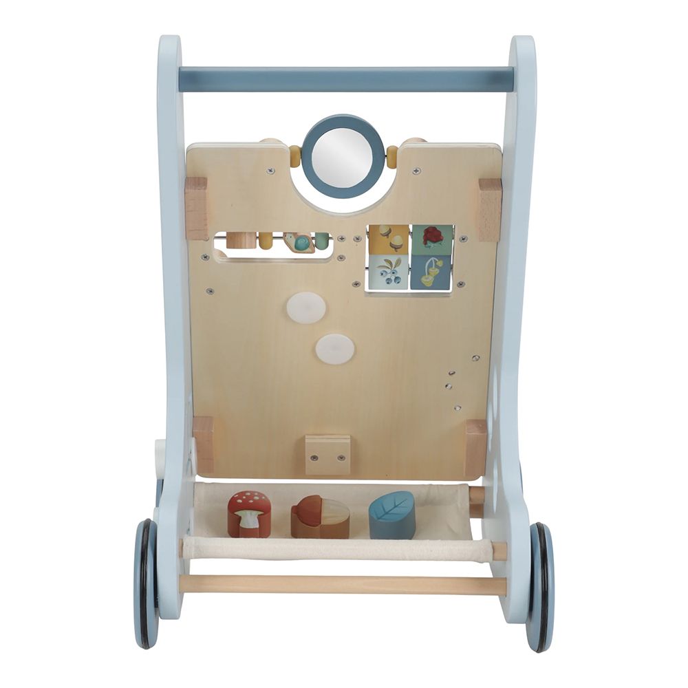 Little Dutch Baby Walker with Activity Board Blue