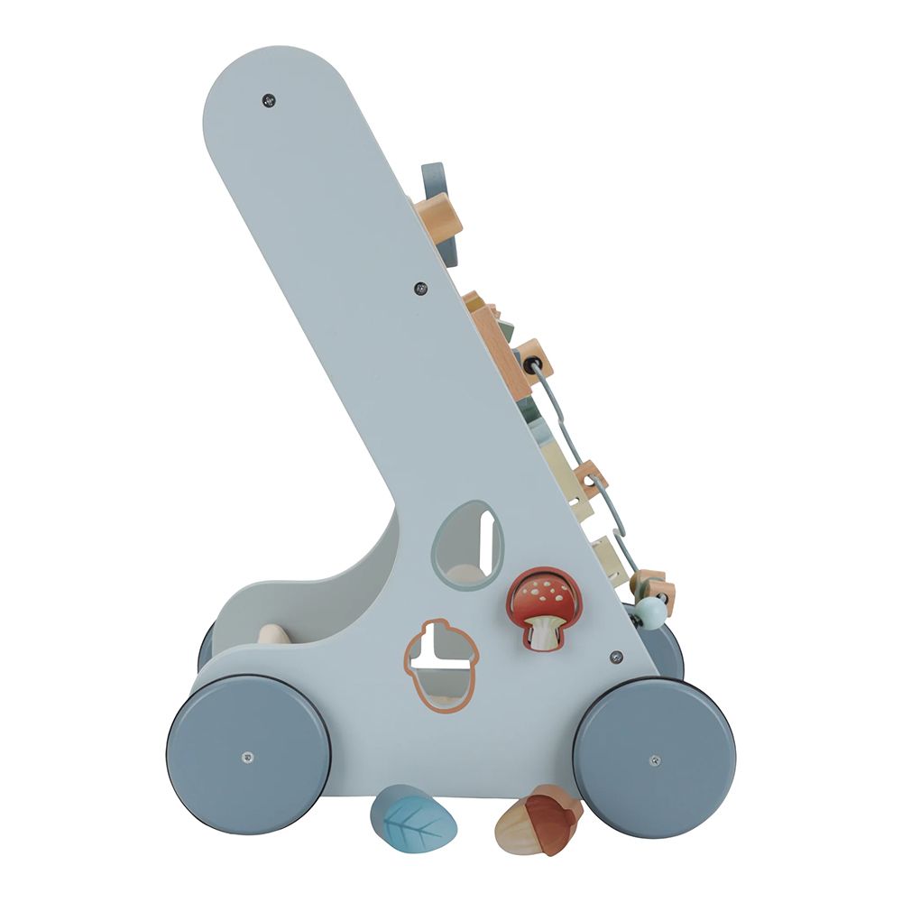 Little Dutch Baby Walker with Activity Board Blue