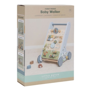 Little Dutch Baby Walker with Activity Board Blue