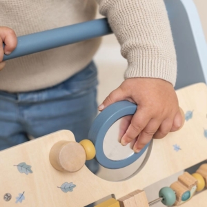 Little Dutch Baby Walker with Activity Board Blue