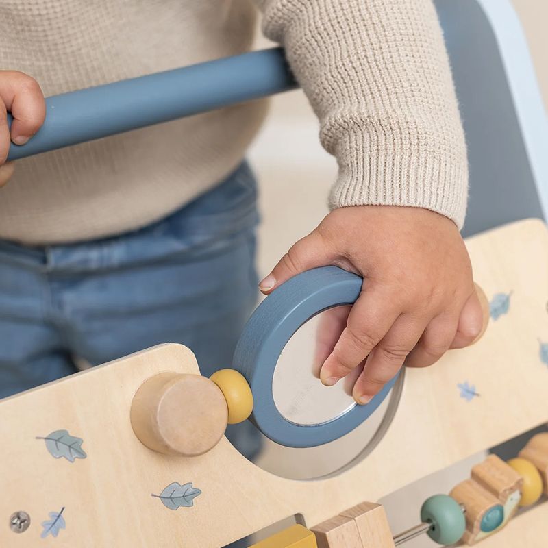 Little Dutch Baby Walker with Activity Board Blue