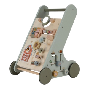 Little Dutch Baby Walker with Activity Board Green