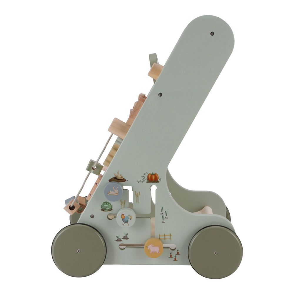 Little Dutch Baby Walker with Activity Board Green