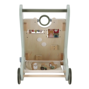 Little Dutch Baby Walker with Activity Board Green