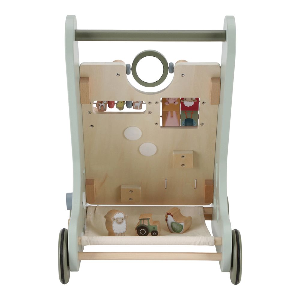 Little Dutch Baby Walker with Activity Board Green