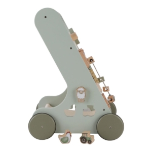 Little Dutch Baby Walker with Activity Board Green