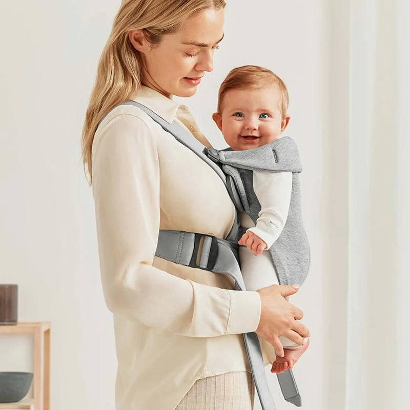 Рюкзак-кенгуру BabyBjörn Mini 3D Jersey Light Grey