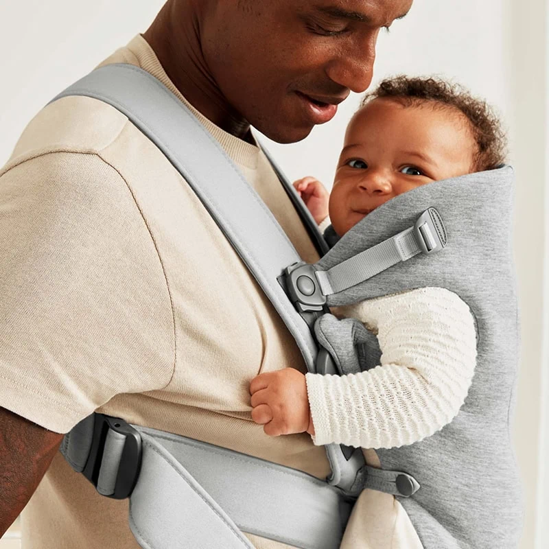 Рюкзак-кенгуру BabyBjörn Mini 3D Jersey Light Grey