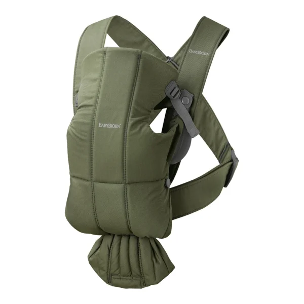 BabyBjörn Mini Baby Carrier (Woven) Dark Green
