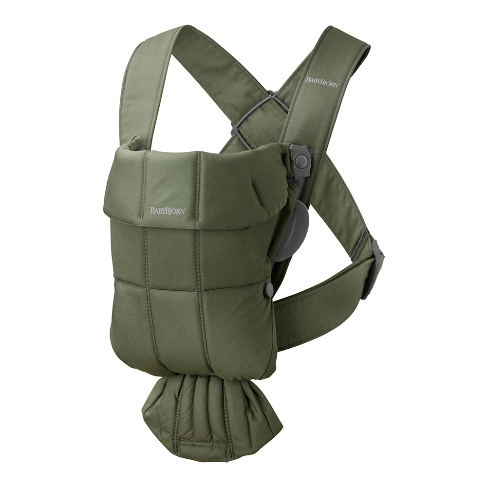 BabyBjörn Mini Baby Carrier (Woven) Dark Green