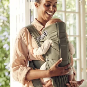 BabyBjörn Mini Baby Carrier (Woven) Dark Green