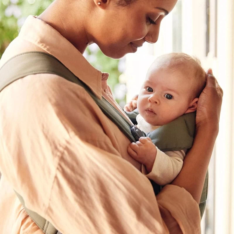BabyBjörn Mini Baby Carrier (Woven) Dark Green
