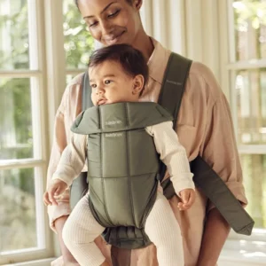 BabyBjörn Mini Baby Carrier (Woven) Dark Green