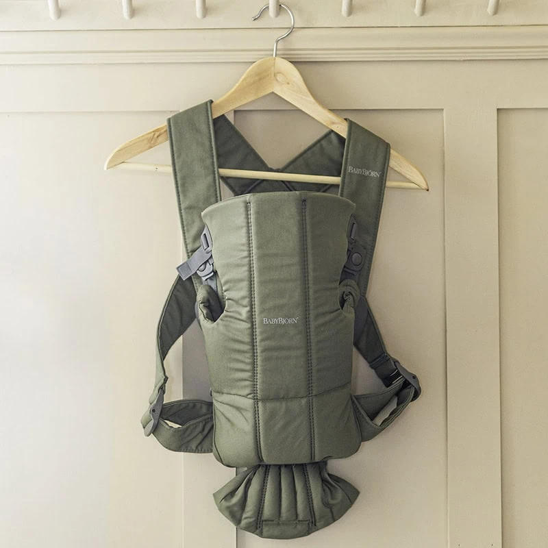 BabyBjörn Mini Baby Carrier (Woven) Dark Green