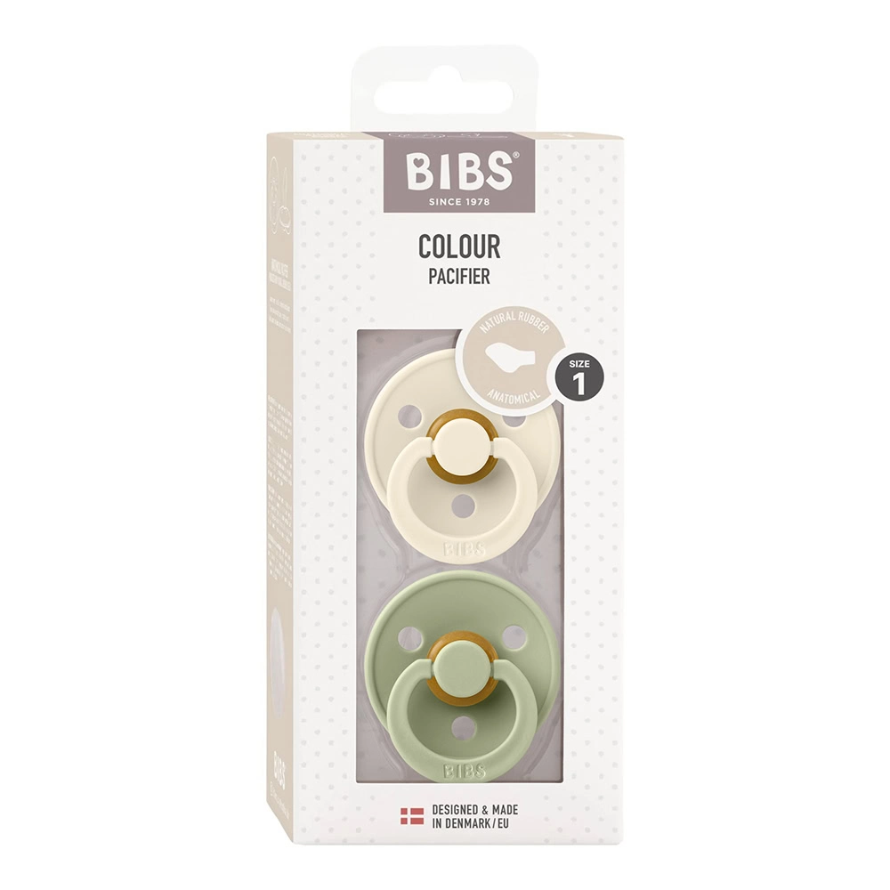 BIBS Colour Anatomical lutt, 2 tk Ivory/Sage