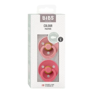 Пустышка BIBS Colour Symmetrical, 2 шт Dusty Pink/Coral