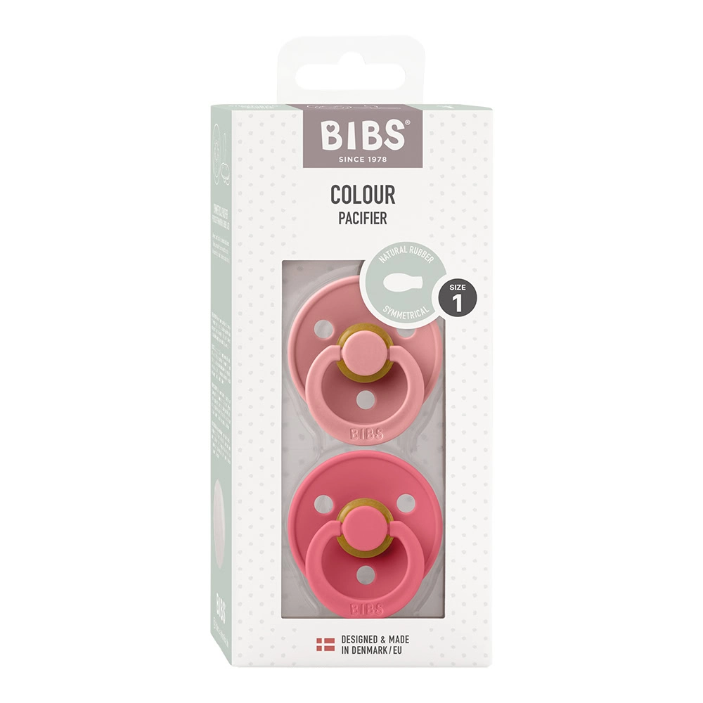 Пустышка BIBS Colour Symmetrical, 2 шт Dusty Pink/Coral