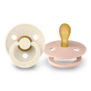 BIBS Colour Symmetrical Pacifier, 2 pcs Ivory/Blush