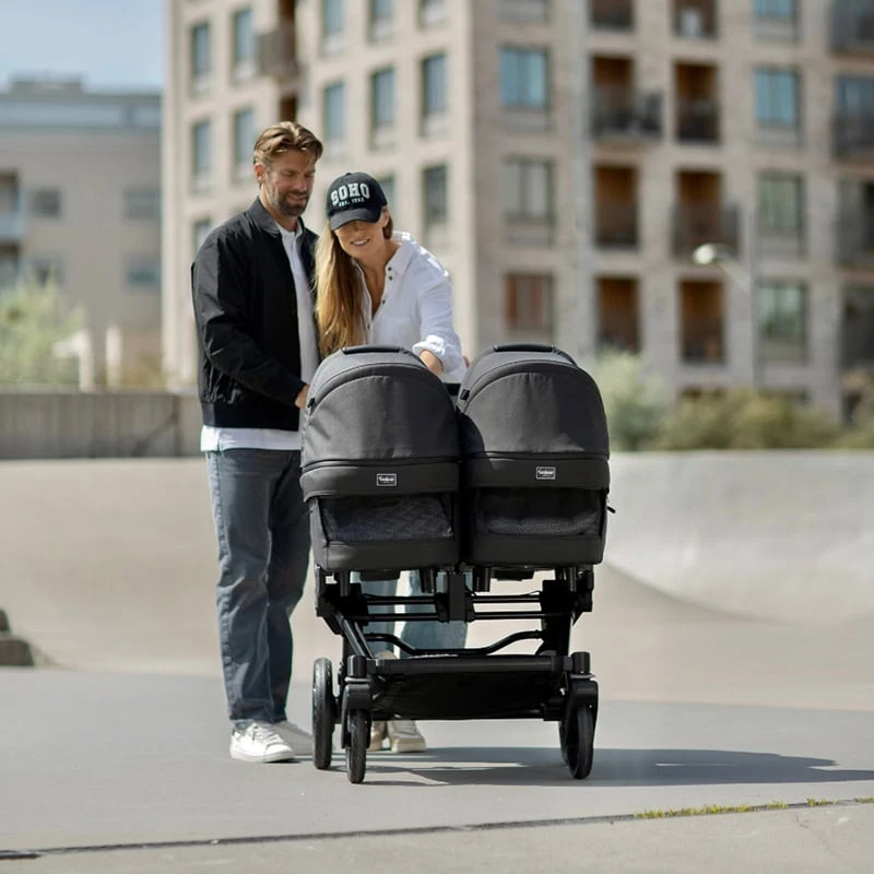 Emmaljunga Double Sento Pram 2025 Urban Graphite
