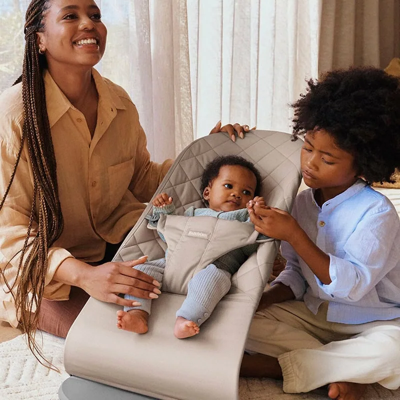 BabyBjörn Bliss Bouncer (Woven Classic) Sand Grey