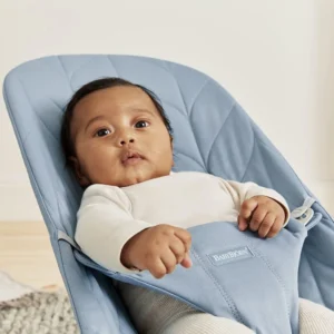 Lamamistool BabyBjörn Bliss Woven Petal Blue