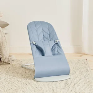 Lamamistool BabyBjörn Bliss Woven Petal Blue