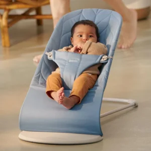 Lamamistool BabyBjörn Bliss Woven Petal Blue