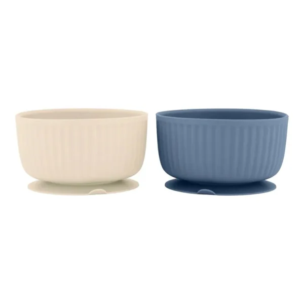 Mikk-Line Silicone Bowl, 2 pcs Blue