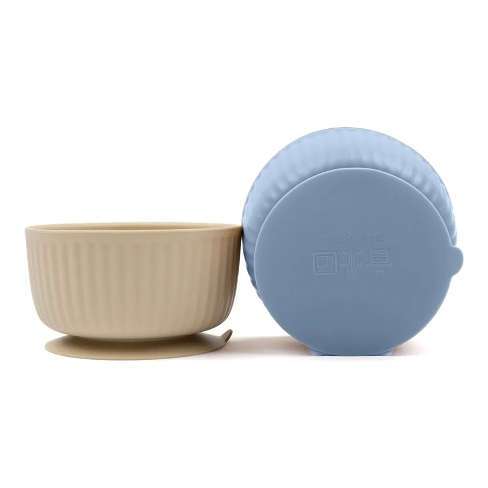 Силиконовая миска Mikk-Line, 2 шт Blue