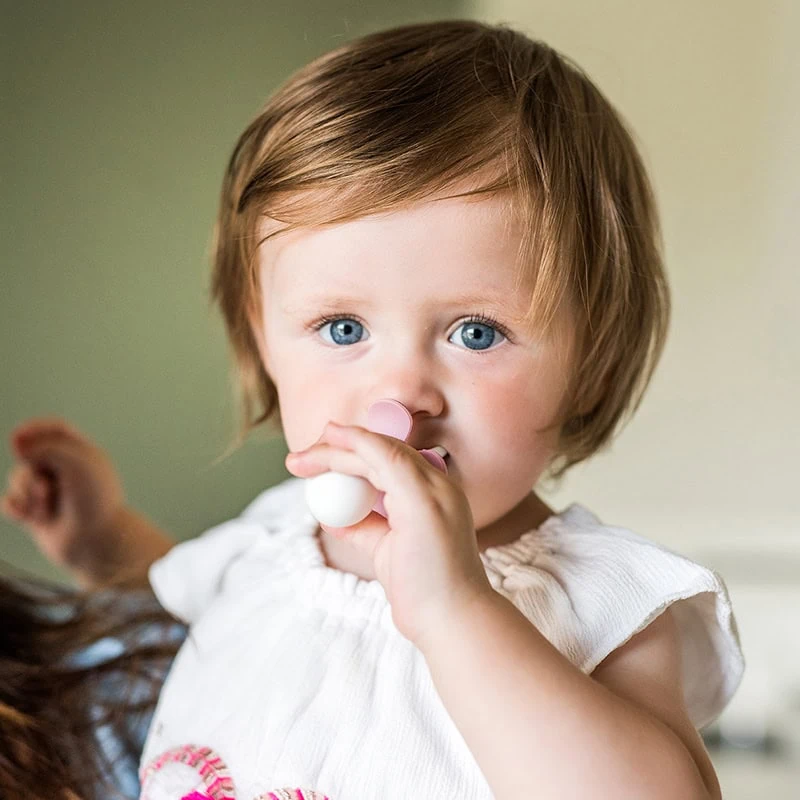 Babyono Ergonomic Spoon and Fork Pink
