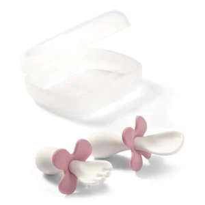 Babyono Ergonomic Spoon and Fork Pink