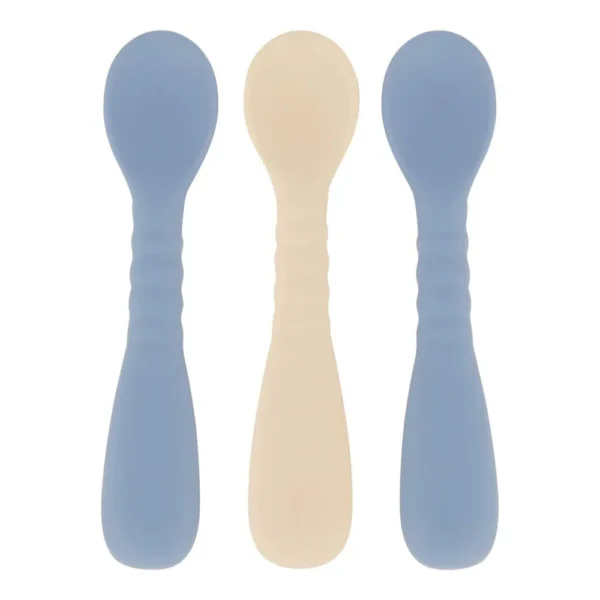 Mikk-Line Silicone Spoon, 3 pcs Blue