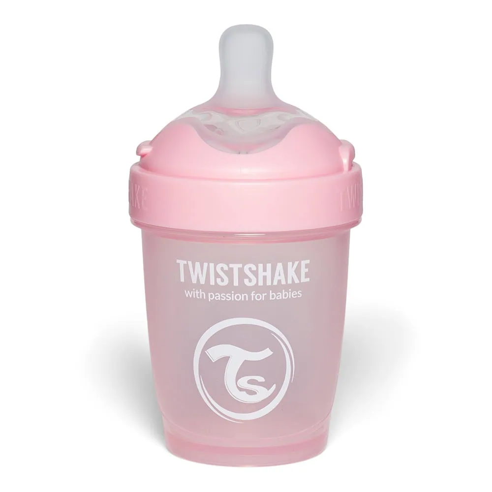 Twistshake Pro Double Baby Bottle 180 ml Pink