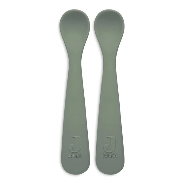 Силиконовая ложка Jollein, 2 шт Green