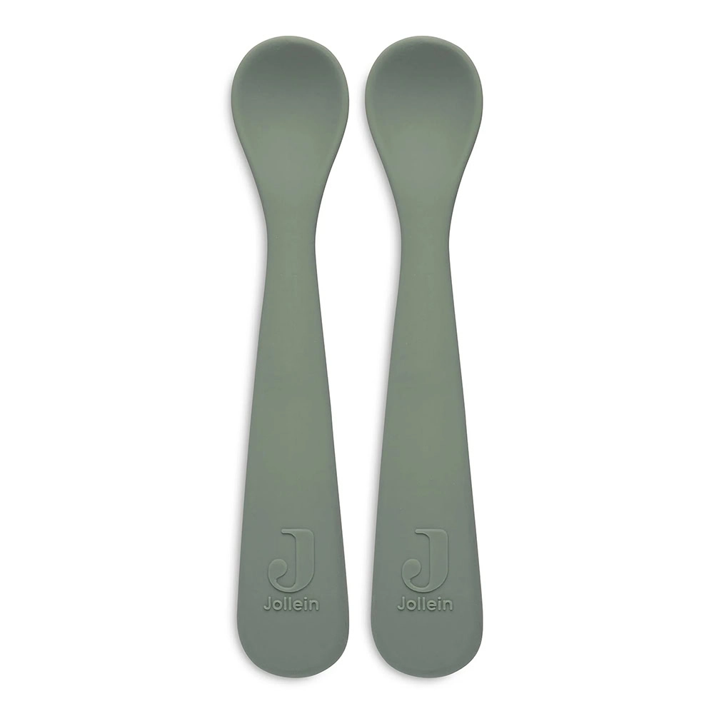 silikoonist-lusikas-jollein-green-01 Jollein Silicone Spoon, 2 pcs Green