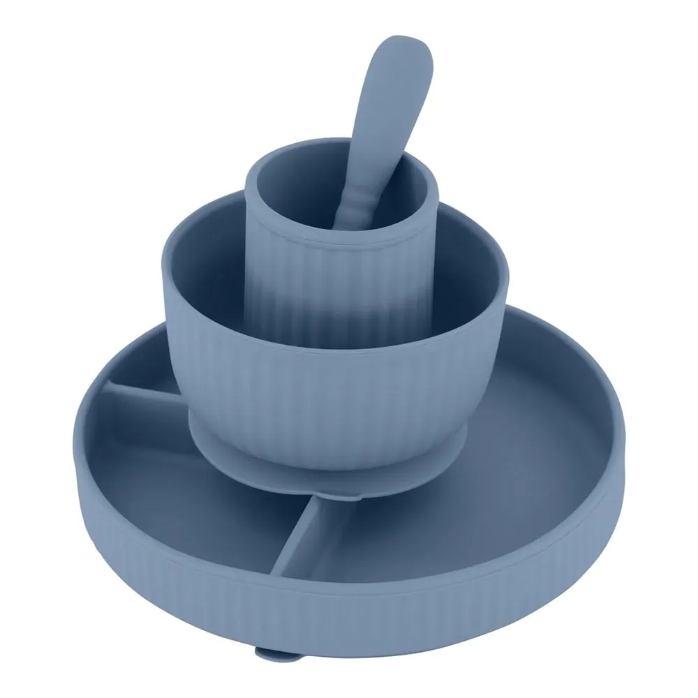 Mikk-Line Silicone Dinner Set Blue