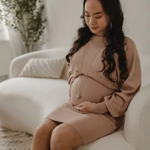 Колье бола для беременных Proud MaMa Eva Silver