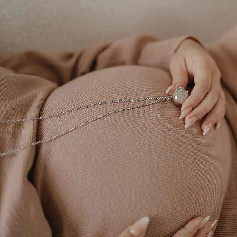 Колье бола для беременных Proud MaMa Eva Silver