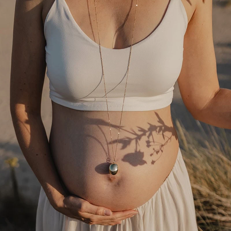 Колье бола для беременных Proud MaMa Nina Gold
