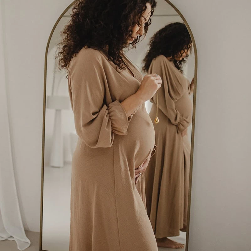 Proud MaMa Stilla Pregnancy Bola Necklace Gold