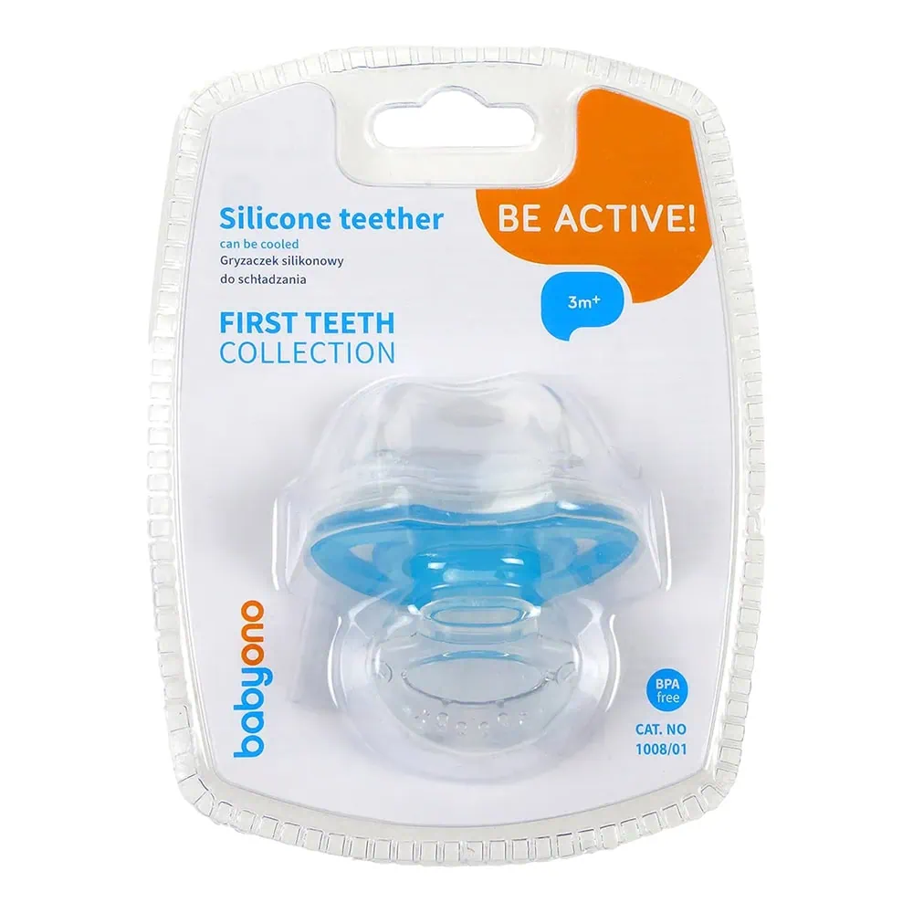 Närimislelu Babyono First Teeth Blue