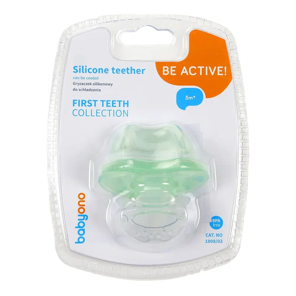 Прорезыватель Babyono First Teeth Green