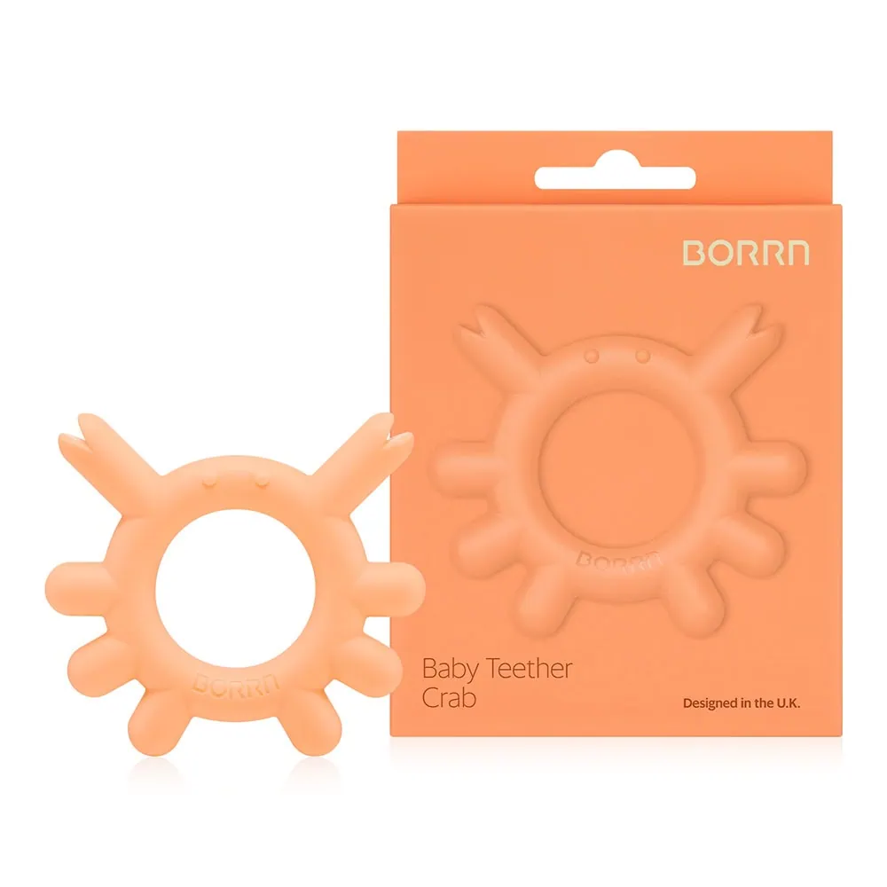 BORRN Crab Teether Orange