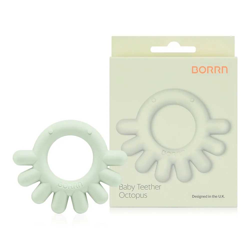 BORRN Octopus Teether Green