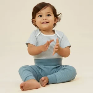 Джоггеры Comfy для малышей MORI Blue