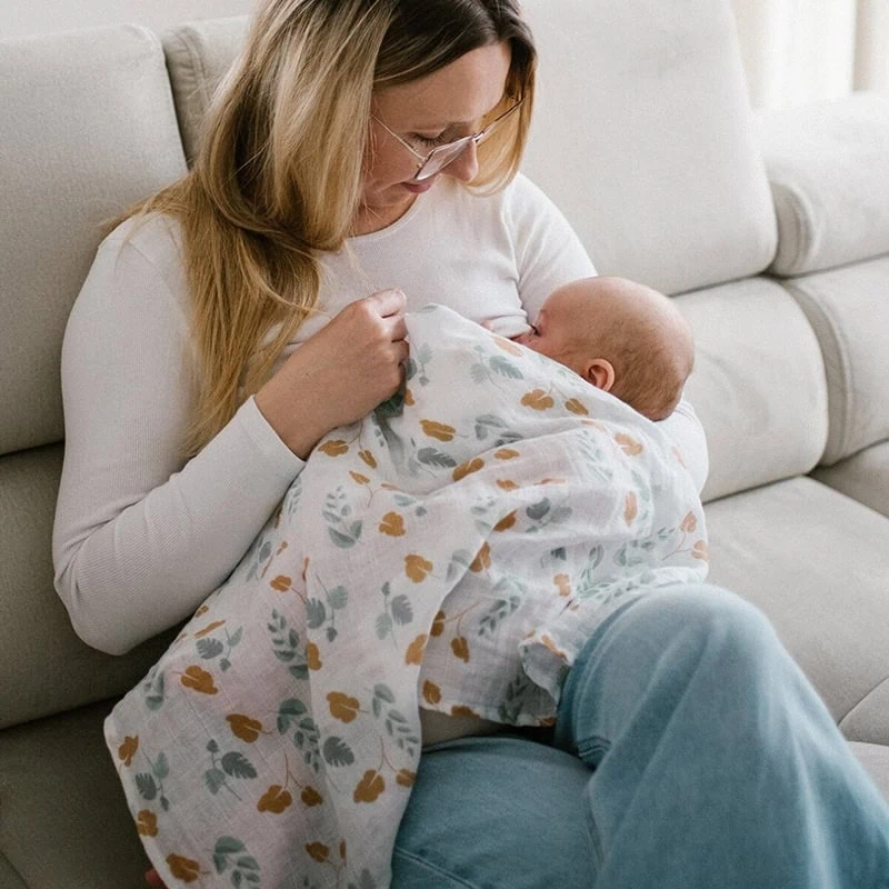 Musliinist mähkimislinad Babyono 3 tk Green